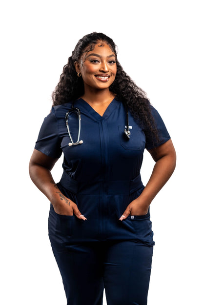 Mary K Five Pocket Jumpsuit Scrub