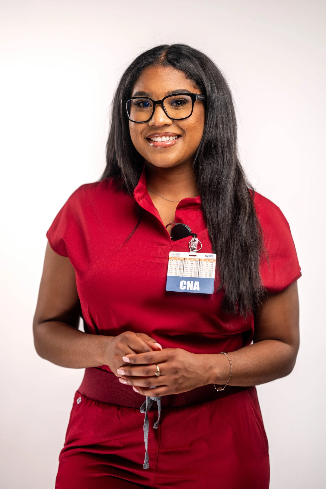 Mary B Two Pocket Oversized Scrub Top