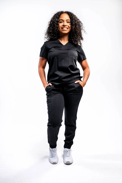 Mary J One Pocket Scrub Top