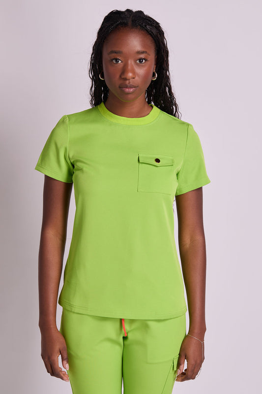 Mary K Three Pocket Scrub Top