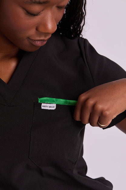 Mary V Three Pocket Scrub Top