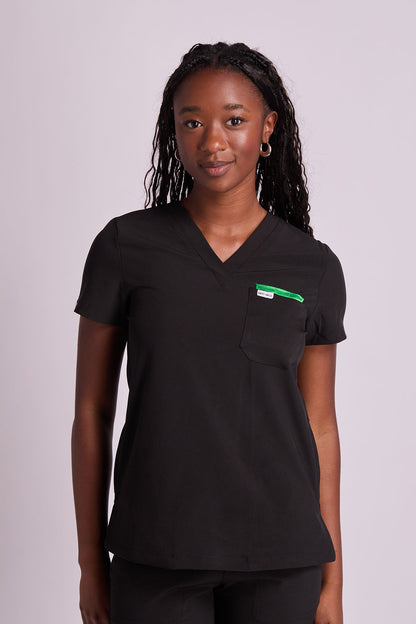 Mary V Three Pocket Scrub Top