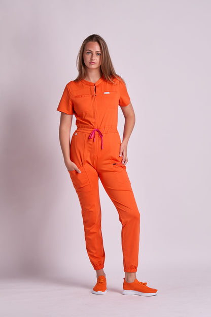 Mary J Eight Pocket Scrub Jumpsuit