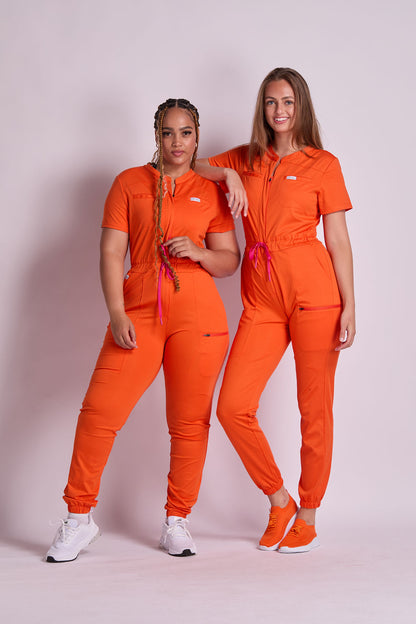 Mary J Eight Pocket Scrub Jumpsuit