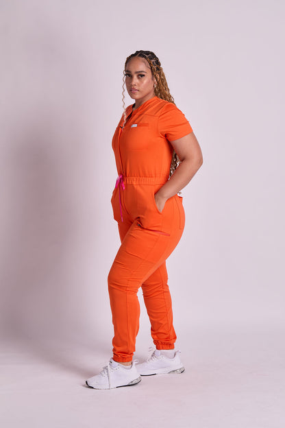 Mary J Eight Pocket Scrub Jumpsuit