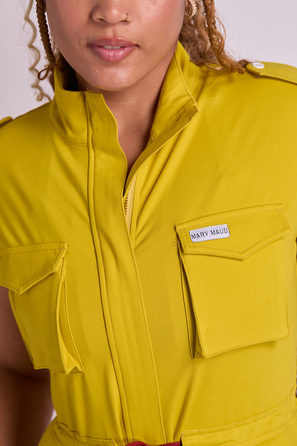 Mary J Six Pocket Scrub Jumpsuit