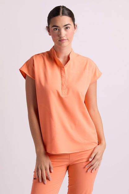 Mary C Two Pocket Oversized Scrub Top