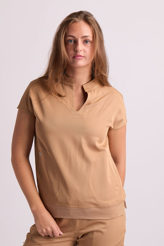 Mary P Two Pocket Oversized Scrub Top