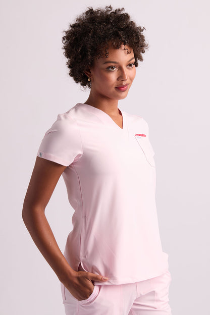 Mary V Three Pocket Scrub Top