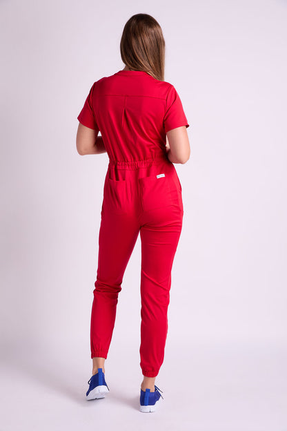 Mary J Eight Pocket Scrub Jumpsuit
