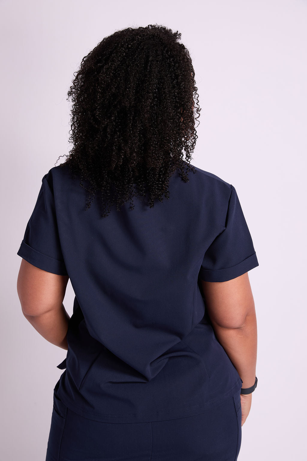 Mary K Two Pocket Crew Neck Scrub Top