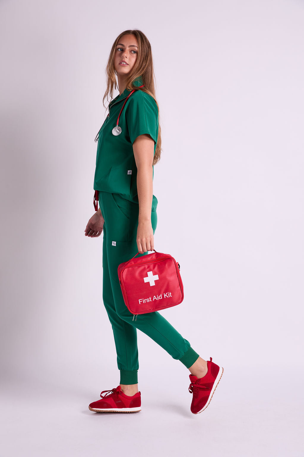 Mary G Two Pocket Scrub Top