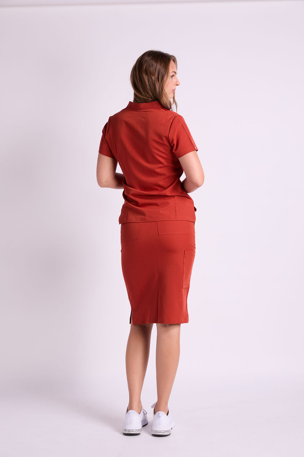 Mary V Ten Pocket Scrub Skirt