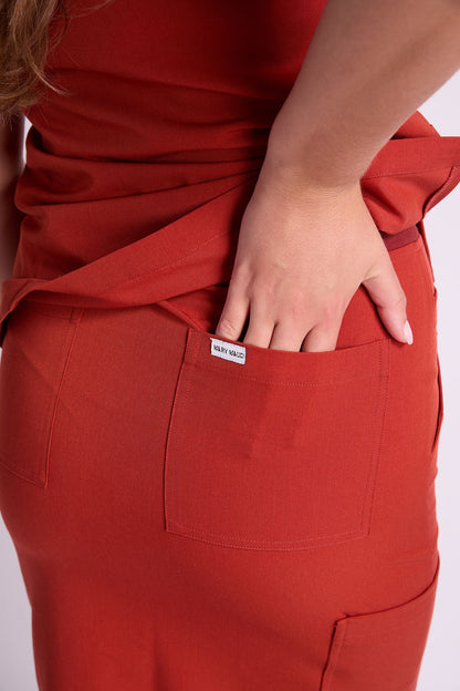 Mary V Ten Pocket Scrub Skirt