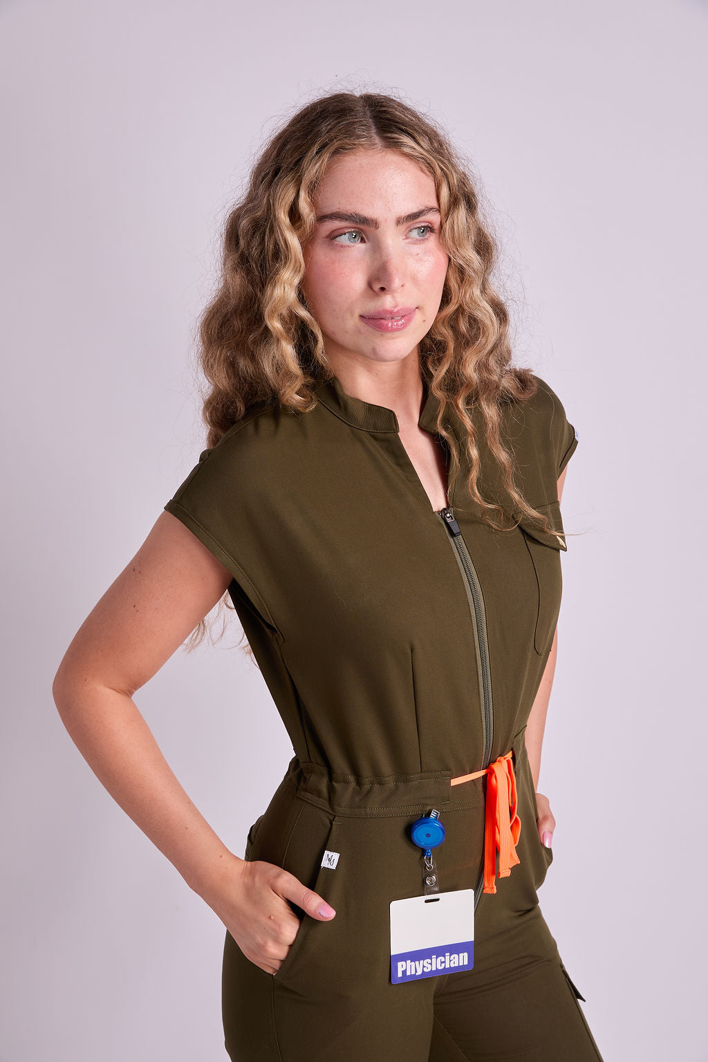 Mary B Six Pocket Jumpsuit Scrub
