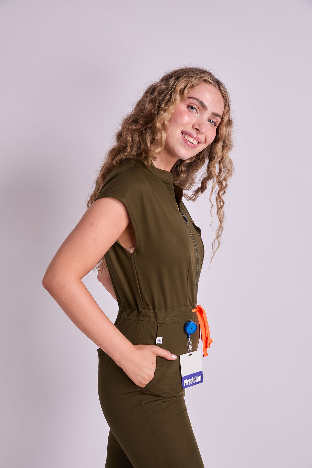 Mary B Six Pocket Jumpsuit Scrub