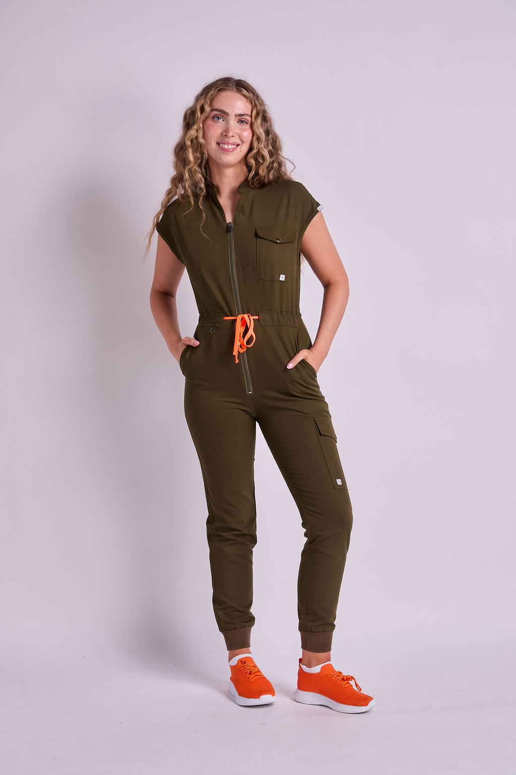 Mary B Six Pocket Jumpsuit Scrub