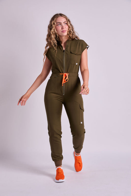 Mary B Six Pocket Jumpsuit Scrub