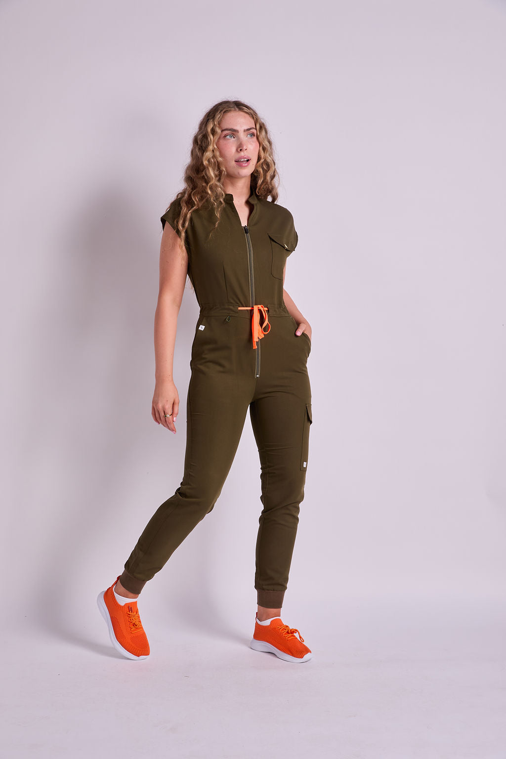 Mary B Six Pocket Jumpsuit Scrub