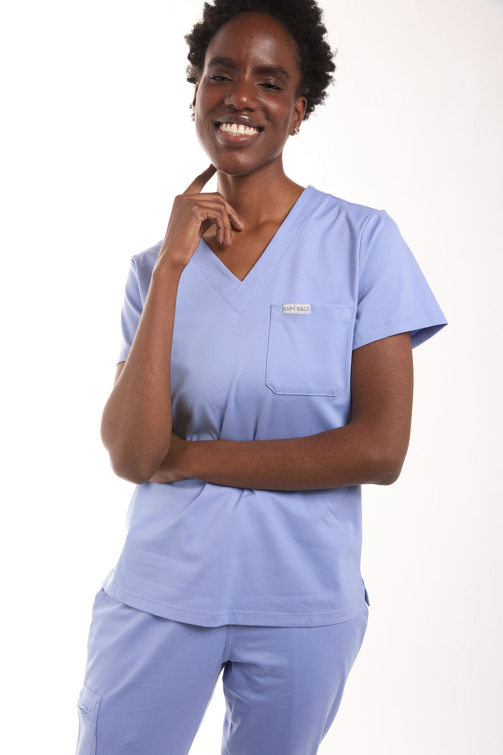 Mary J One Pocket Scrub Top