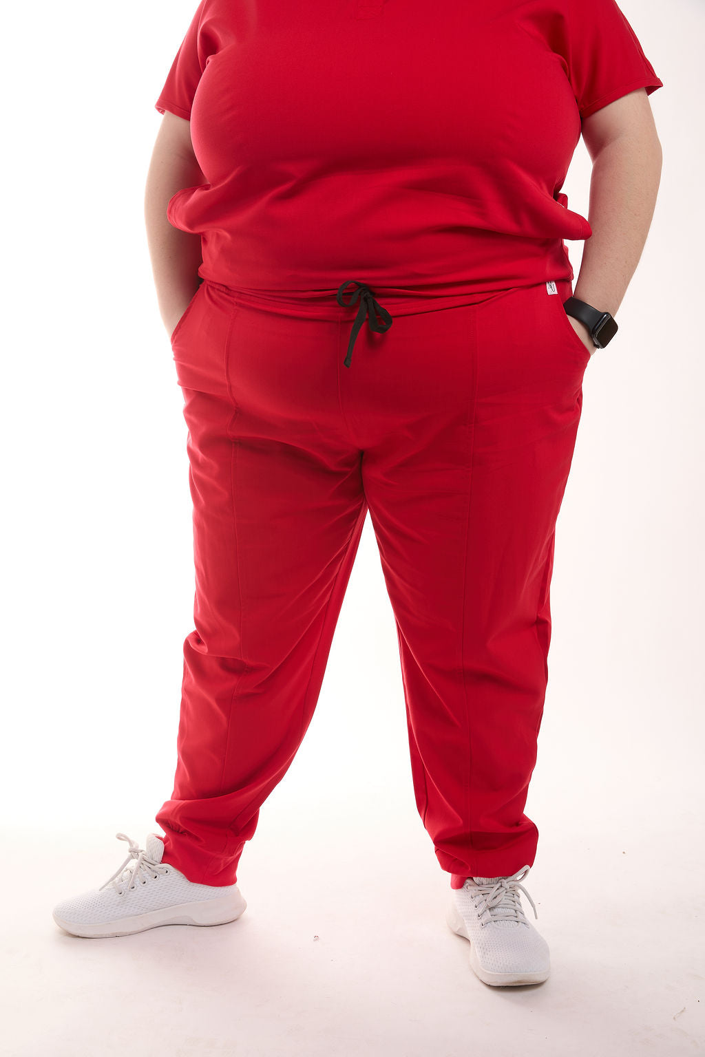 Pantalon de jogging bleu marine à quatre poches pour femmes