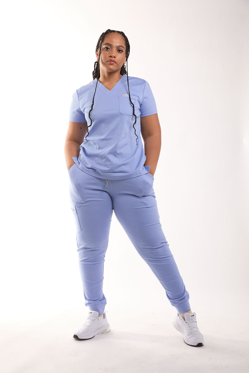 Mary J One Pocket Scrub Top