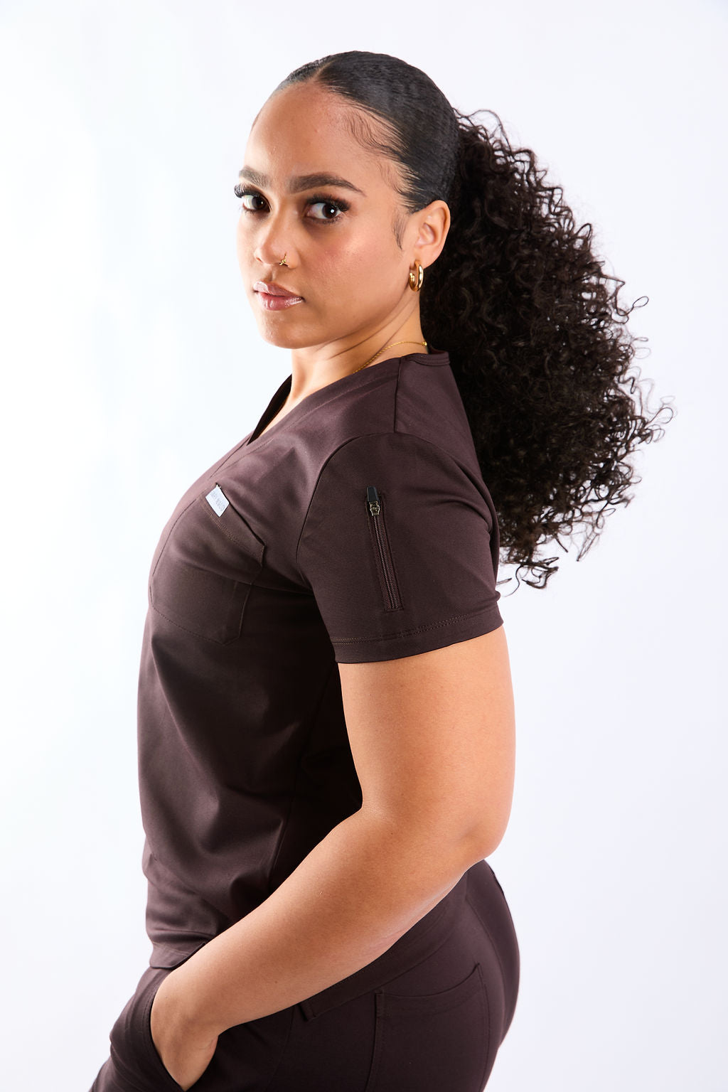 Mary J Two Pocket Scrub Top