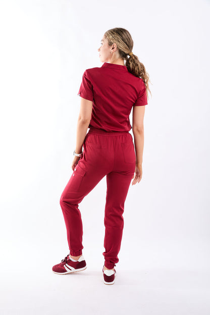 Haut marron à trois poches pour femmes