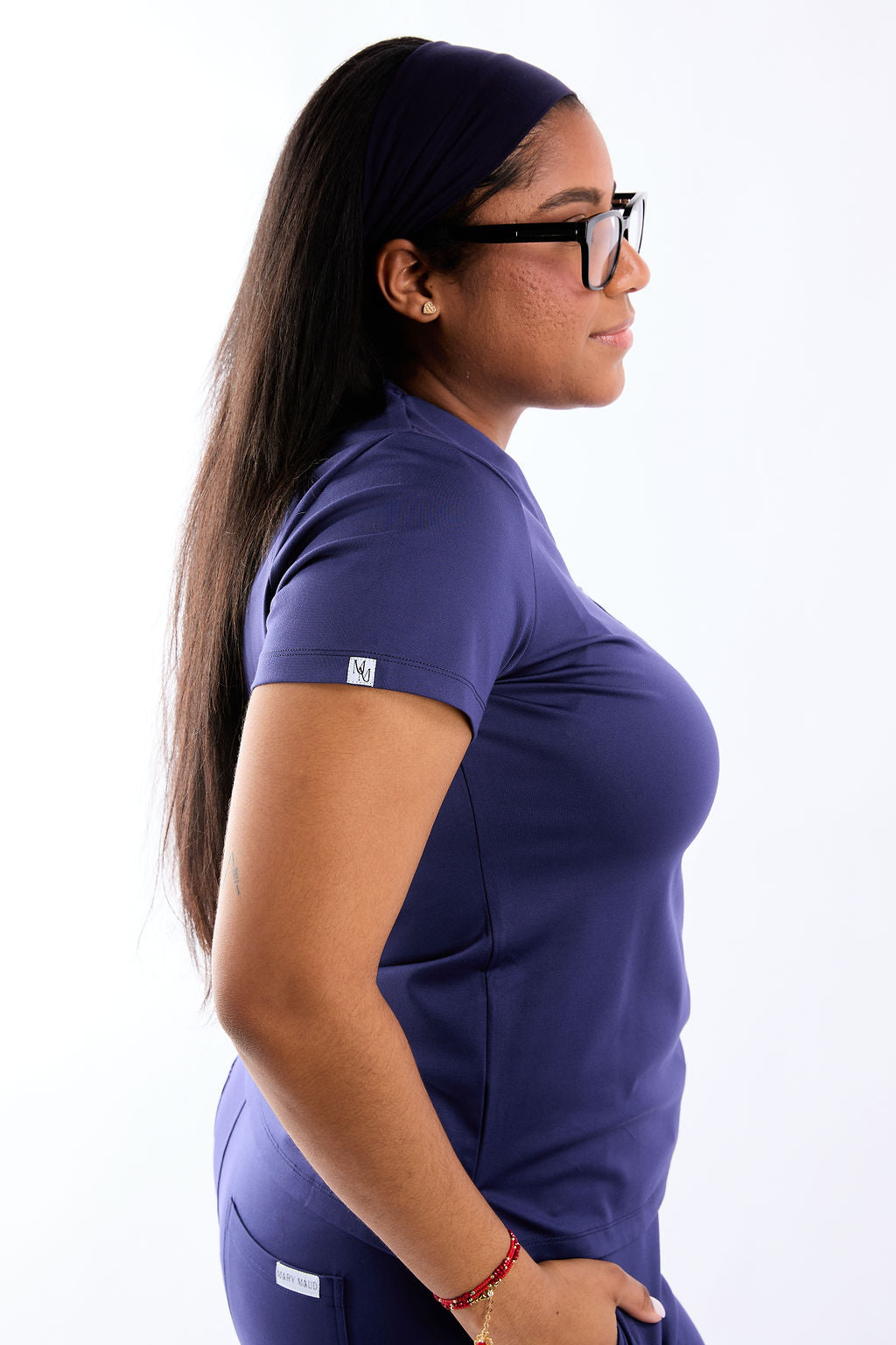 Mary J One Pocket Scrub Top