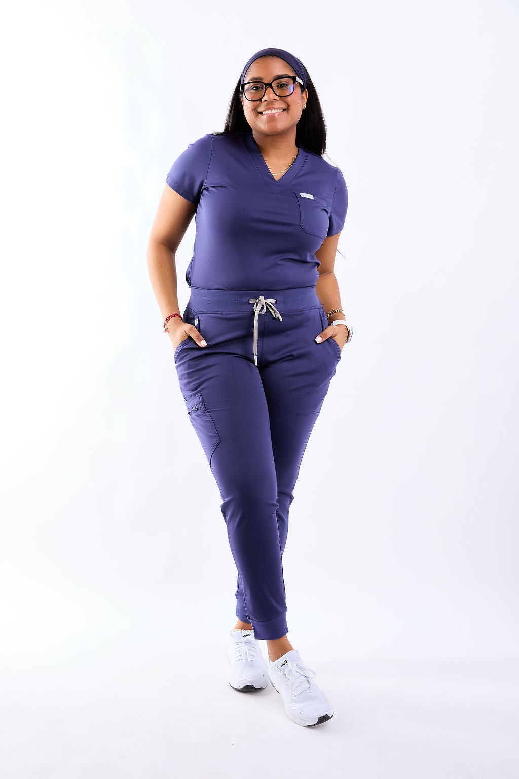 Mary J One Pocket Scrub Top