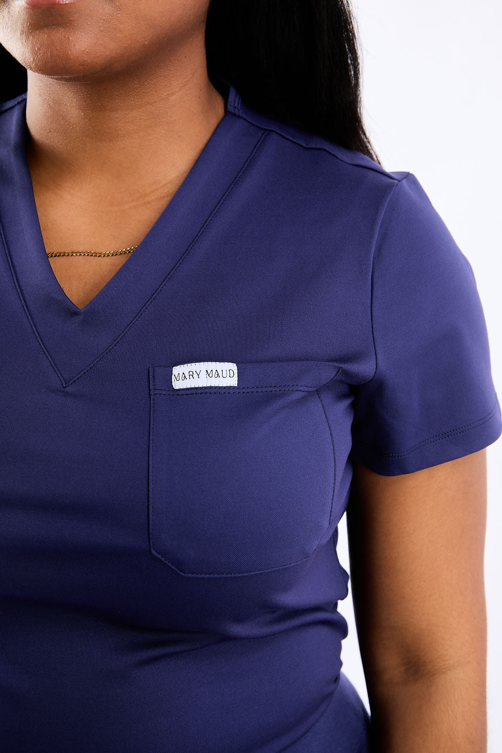Mary J One Pocket Scrub Top