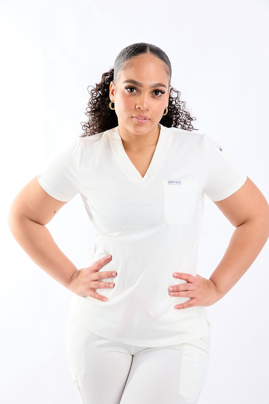 Mary J Two Pocket Scrub Top